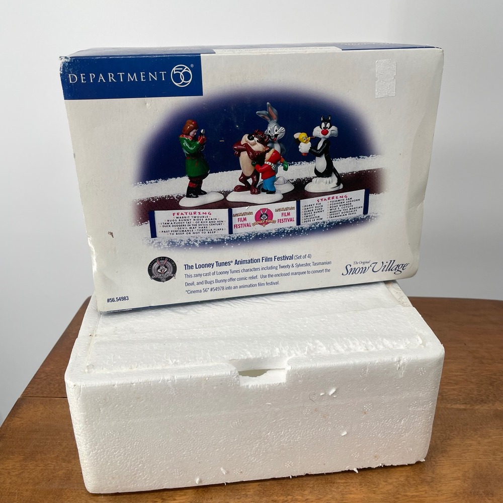 BOX ONLY‎ Dept 56 The Original Snow Village Looney Tunes Animation Film Festival